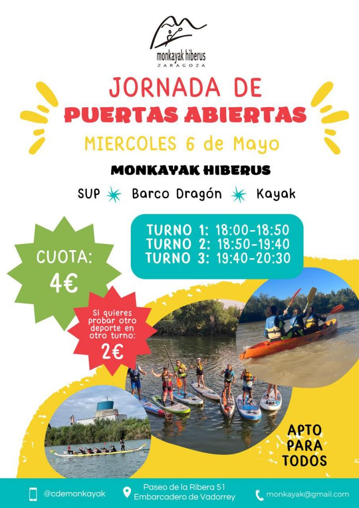 Jornada Puertas Abiertas Piragüismo.
